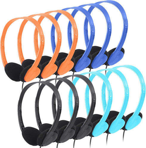 Shop CN-Outlet Kids Headphones 12 Pack in Multi Colors - Perfect for School, Teens, Children, and Adults!