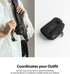Ringke Mini Pouch Block, Mini Bag for Universal Wireless Ear Buds, Durable Waterproof Keychain Accessories Small Pouch