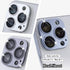 2 Pack 13 10 Camera Lens Protector Compatible for iPhone Pro/Max, Aluminum Alloy Metal & H Tempered Glass