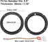 uxcell 6.5" Car Speaker Adapter Spacer Ring with Wire Combination for Volkswagen Passat 1998-2016