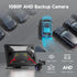 Haudio 7" 1080P Wireless CarPlay & Android Auto Screen for Car, Portable Car Stereo with Front & Rear Dash Cam, Backup
