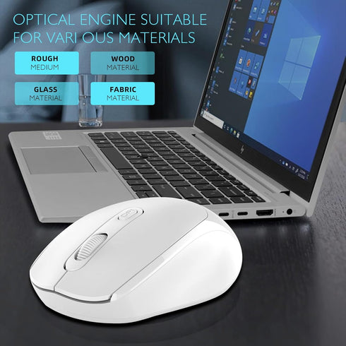 ONE-UP Wireless Mouse, 2.4G Silent Mouse with USB Nano Receiver for Laptop, Chromebook, PC, Mac, Windows