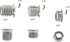 1/4" to 3/8" Convert Screw 5 Pack - 3 Different Lengths Adapter Set for Desmond Camera Tripod