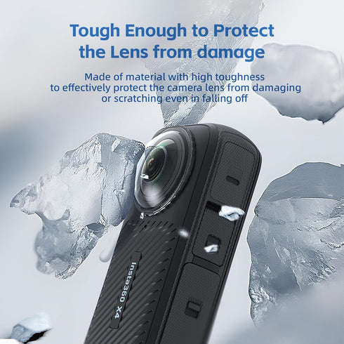 Insta 360 X4 Accessory Kit, Silicone Case, Lens Guard, Screen Protector, Protective Film, Soft Bag Sleeve
