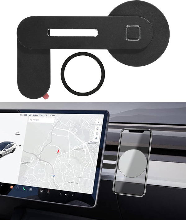 Magnetic Phone Holder for Car, Adjustable Foldable Car Accessories, Cell Magnetic Mount for Car Screen Laptop (Black)