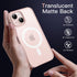 JETech iPhone 13 Mini Case, 5.4-Inch, Slim Shockproof, Translucent Matte Back, MagSafe Compatible (Chalk Pink)
