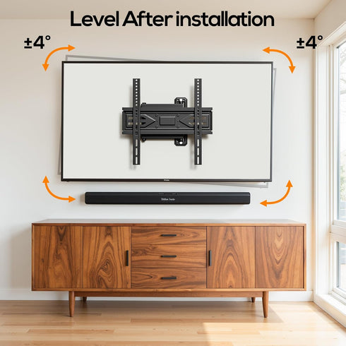 IWORKBOARD 40 43 50 55 inch 32-65 inch 80 lbs,VESA 400x400mm, Full Motion Corner TV Wall Mount for Most Flat & Curved