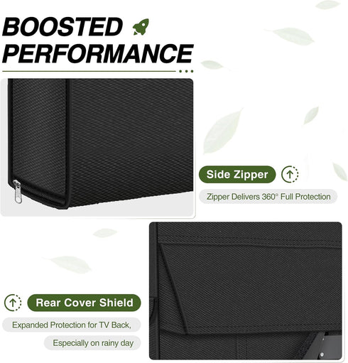 52-55 inches Porch Shield Outdoor TV Cover - Upgrade Fully Cover TV Weatherproof Protector for LCD, LED, Compatible