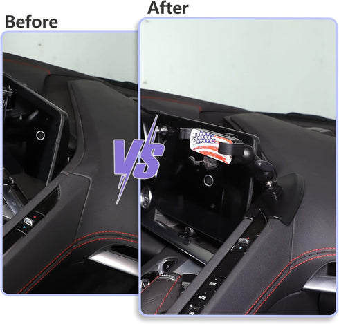 CHEAYAR Car Phone Holder Mount for Chevrolet Corvette C8 2020-2023, Center Console Dashboard Navigation Screen