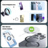 Fits MagSafe Car Mount for Universal Dashboard & Tesla Screen, Zinc Alloy Foldable Hands-Free iPhone Car Mount