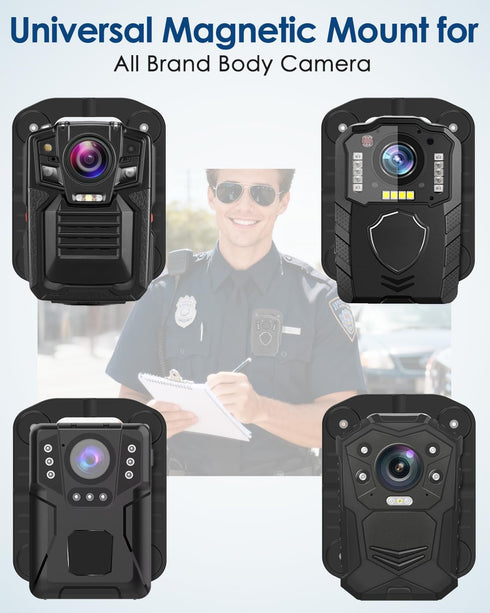 CXVKML Mount,8pcs Body Cam Magnet Magnets Style,Strong Magnet Camera Holder Fit for All Models Police Body Cam, Stick
