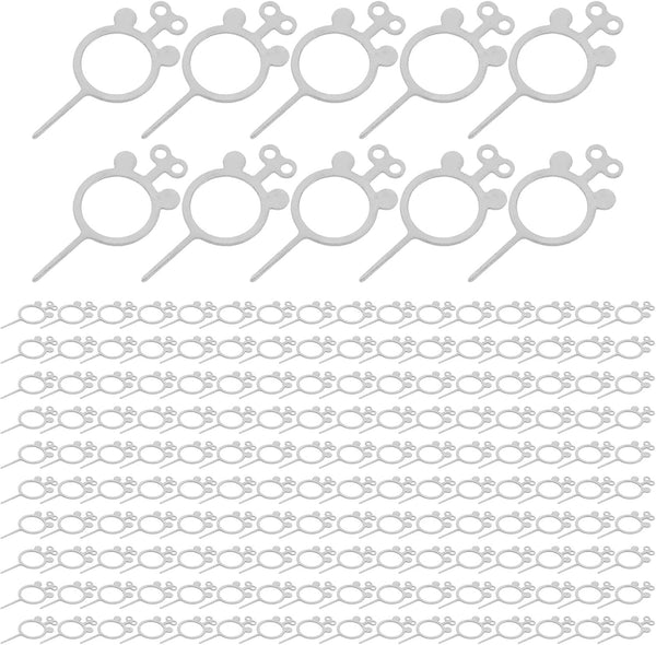 jojofuny 400pcs Sim Card Eject Pins Stainless Steel Sim Card Tray Removal