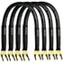 CESS-028L HiFi Premium Speaker Cable Jumpers, 8 Inches, 4 Pack (Large Fork)