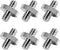 lasenersm 6 Pieces 1/4" Male to 1/4" Male Threaded Tripod Screw Adapter Camera