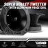 DS18 PRO-TWX2 3.78" Super Bullet Tweeter with 1" Aluminum Voice Coil, 240 Watts, 4 Ohms (2 Speakers Included)