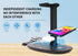 4 in 1 Headphone Stand with 15w Qi Charging Station, Detachable Design for Travel, Home, Hotel