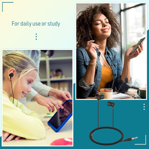 Macarrie 20 Pack Kids Earbuds Bulk 3.5mm Wired Earphones without Mic for School, Classroom, Students, Adults Gifts,