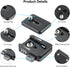 UTEBIT 38mm 1/4" 5kg, Camera Quick Release Plate, Screw Thread Quick Release System QR Plate Camera Tripod Mount