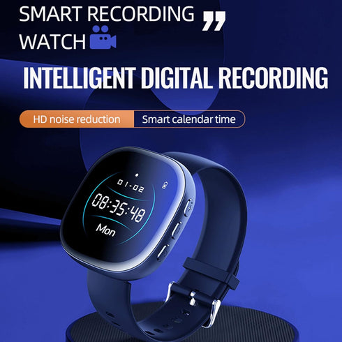flexman Smart Watch with Digital HD 1080P Video Recorder, Noise Reduction AI Voice Activated Recorder, Built-in 300mAh