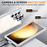 Temdan Galaxy S23 Ultra Case with Built-in Screen Protector, 2 Lens Protectors, Touch Sensitive, White