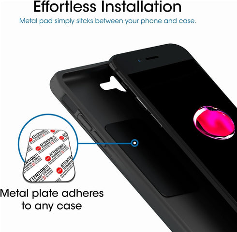 TechMatte Car Mount, MagGrip Air Vent Magnetic Holder for Smartphones, Black