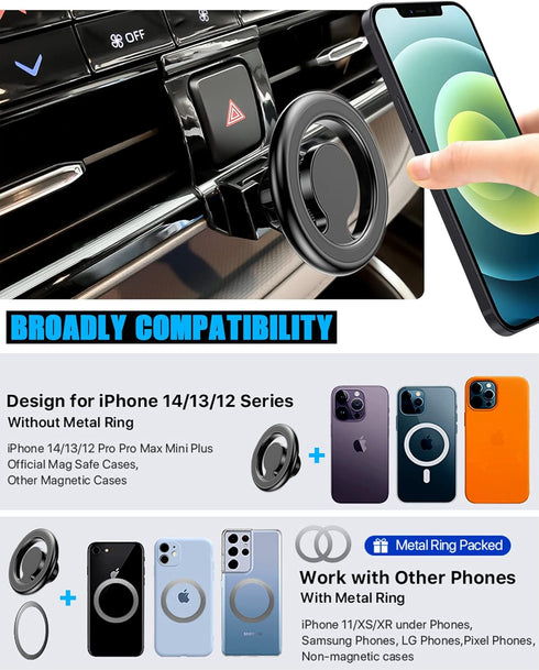 VE VE POWER 2020-2023, 17 16 15 14 13 12 Car Phone Holder, Air Vent Phone Holder, Car Mount for Toyota Highlander