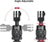HSU Cold Shoe Mount Adapter - Aluminum 1/4”-20 Screw Hole 360° Rotation Tripod Mount for GoPro Hero