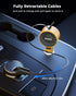 SUPERONE 3-in-1 Car Charger with Retractable Cords, USB C Charger Adapter for iPhone 15/14/13/12/11 Pro Max, Samsung