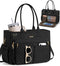 Bagstellar Teacher Bags for Women, 15.6 inch Laptop Work Tote Bag Quilted Nurse