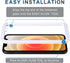 Arae HD Tempered Glass Screen Protector for iPhone 12/12 Pro, 6.1", Anti-Scratch, 3 Pack, Compatible with Most Cases.