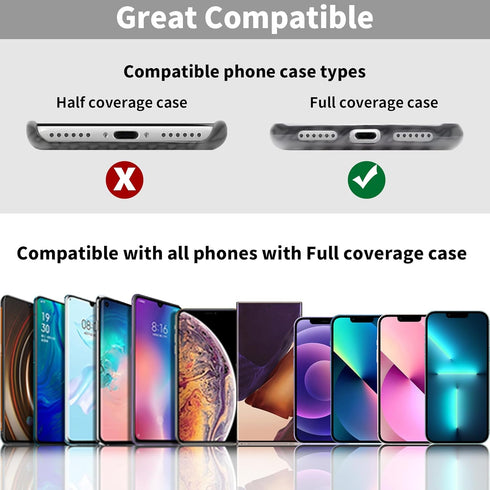 TACOMEGE Phone Tether Tab for iPhone, Cell Phone Lanyard Patch, Phone Strap Replacement Part for All Full Phone Cases