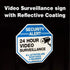 Video Surveillance Sign, 12x12 Security Alert Metal Sign for 24 Hour Video Surveillance, All Activities Monitored