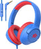 Kids Headphones for School, 85/94 dB Volume Limit, Wired Over Ear Headphones