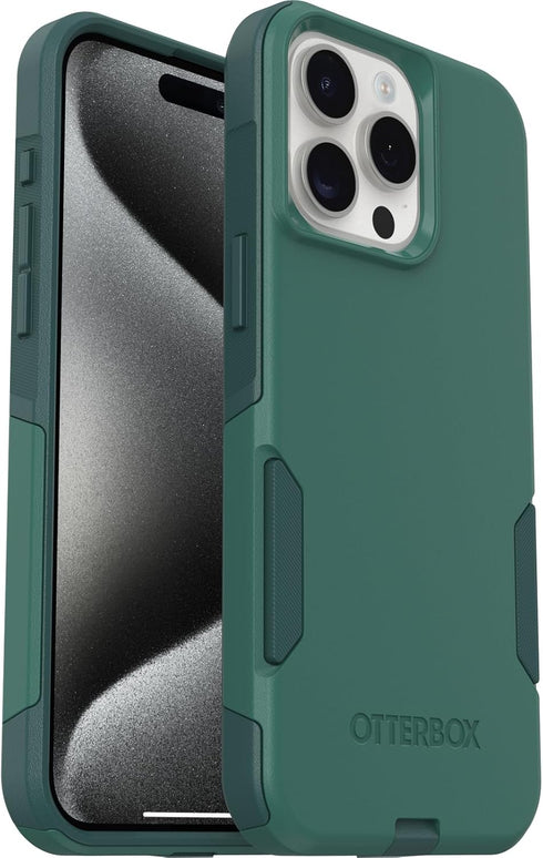 OtterBox 15 Commuter iPhone Pro MAX (Only) Series Case - GET Your Greens (Green), Slim & Tough, Pocket-Friendly