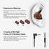 In Ear Monitor Headphones, HiFi Stereo IEM Earphones, Dynamic Dual Driver Wired Earbuds, Noise Canceling Headset for