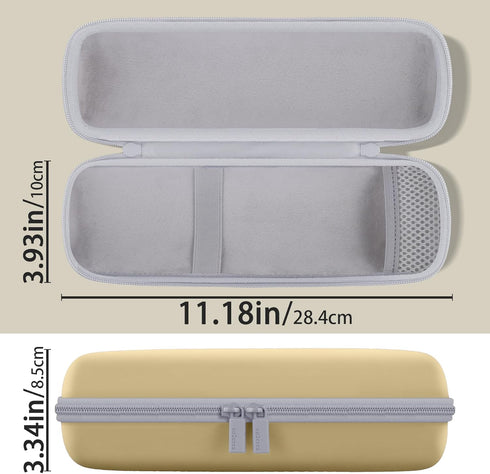 co2CREA Hard Protective Case for Beats Pill Wireless Bluetooth Speaker with Shoulder Strap, Champagne Gold