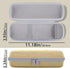 co2CREA Hard Protective Case for Beats Pill Wireless Bluetooth Speaker with Shoulder Strap, Champagne Gold