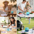 aipidmaga IPX67 6 Waterproof Shower Bluetooth Speaker,Magnetic Speakers,Wireless Induction Bluetooth Speaker with RGB