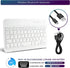 DETUOSI Universal 7-8 inch Wireless Keyboard, Multi-Device Travel Portable Ultrathin (6mm) Lightweight Wireless