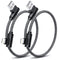 iPhone Charger 1ft 90 Degree 2 Pack MFi Certified Elbow Short Lightning Cable for iPhone 14/13/12/11 Pro X XS XR 8 Plus