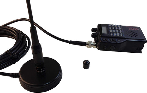 Anteenna TW-35B RG-58 Magnetic Antenna Mount with BNC Female Connector and Coax Cable for Handheld Ham Radio & Two-Way