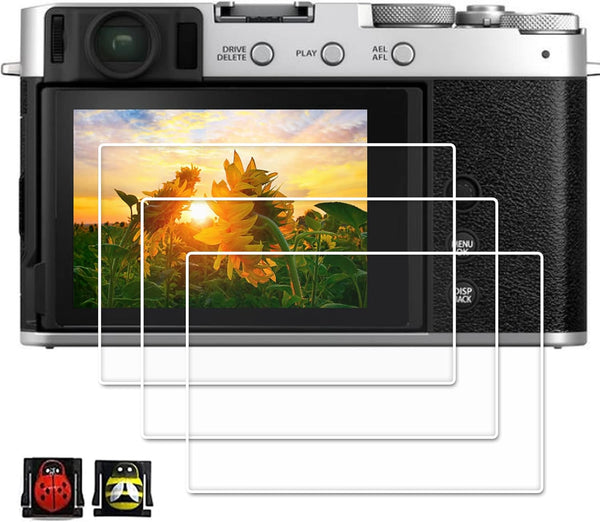 PCTC X-100V Screen Protector for Fujifilm X-E4 XE4 - 0.3mm 9H Hardness Tempered Glass Film