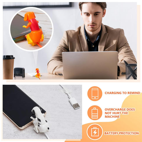 Dog Charging Cable for Smartphone USB Data Transmission Mini Humping Dog Cable for USB Charging of Mobile Phones,