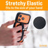 Scooch 5 Pack Bandmate, Elastic Flexible Phone Strap, Universal Slim Hand Finger Grip, Non-Slip Cell Phone Holder, Fits