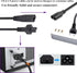 AAOTOKK (2 Pack) 320 C8 C5 Cable,7.5A 125V 8 3Pole etc(33Cm/1ft)(C5 C8) IEC to AC Adapter Figure Male to Mickey Mouse