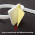 Premium Grade Strength Cable Tie Mounts (25mm x 25mm) Self ADHESIVE Clips Wire Tie Base - 100 Clear/White