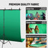4.6x6ft Green Screen Backdrop Kit with T-Shaped Stand, Adjustable Chroma Key Green Screen for Streaming, Photography