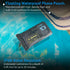 Pelican 2 Pack Marine - IP68 Waterproof Phone Pouch (Regular Size)-Floating Waterproof Phone Case For iPhone 15 Pro Max/ 14 Pro Max/ 13 Pro Max/ 12/ S24 - Detachable Lanyard - Black / Hi-Vis Yellow