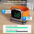 2 in 1 Foldable Mini Travel Wireless Charger Stand for Apple, KUXIU Aluminum Alloy Magnetic Charging Station for iPhone