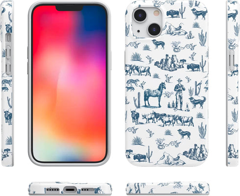 Casely iPhone 13 Case, Compatible with MagSafe, Wild West Adventure Desert Western Design